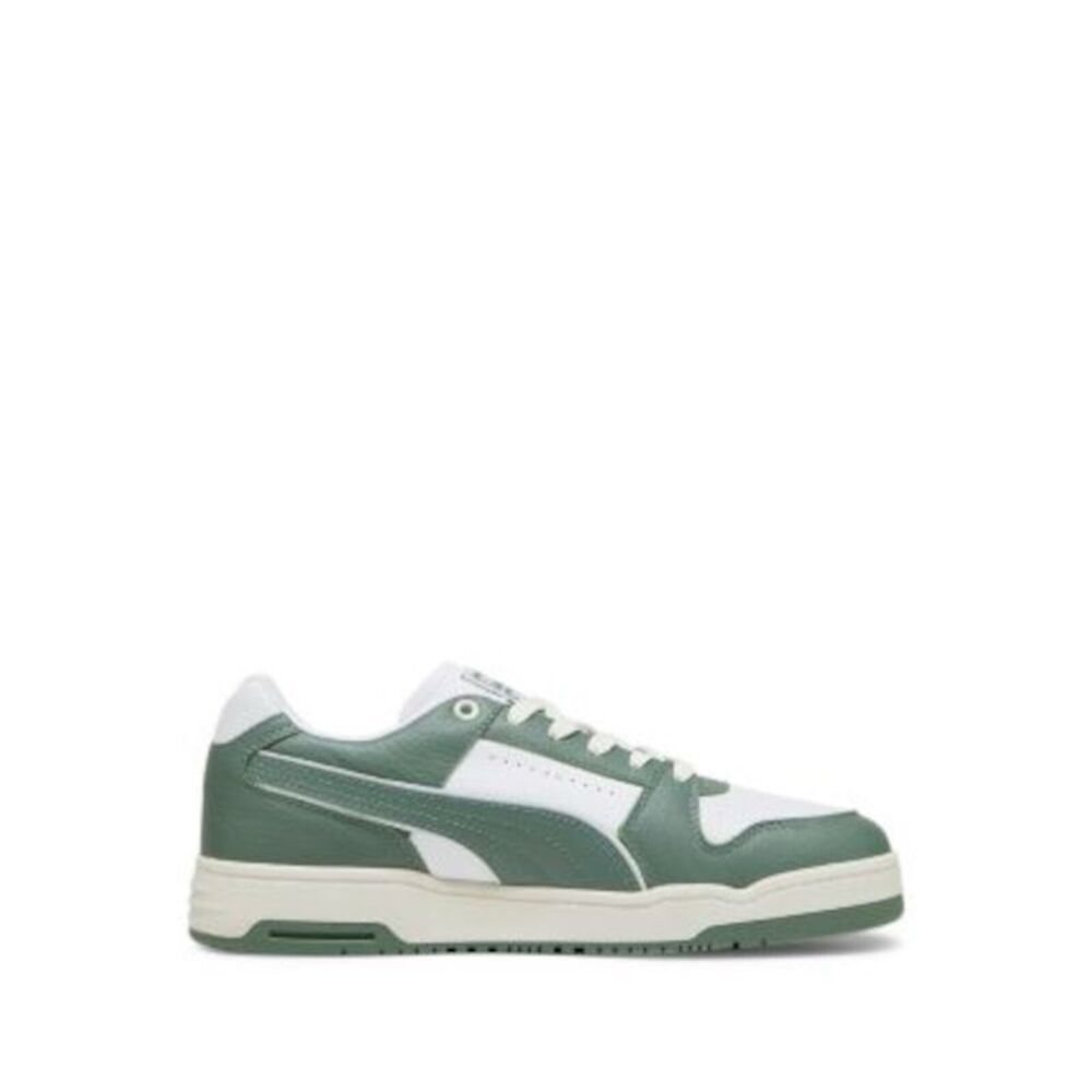 PUMA Mens White Logo Slipstream Round Toe Platform Leather Sneakers Shoes 8 - Picture 3 of 4
